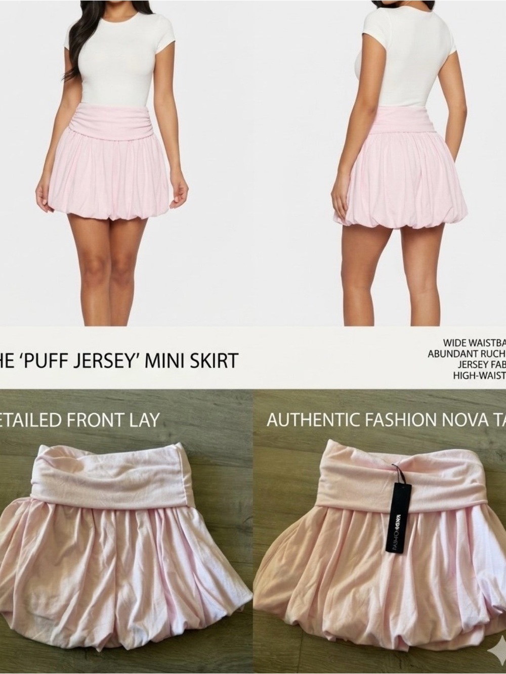 NWT Fashion Nova Pink Mini Skirt - Size XS